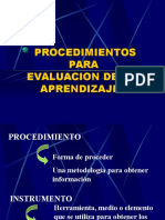 2 Procedimientos Evaluativos