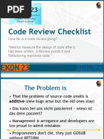 EKON 23 Code Review Checklist