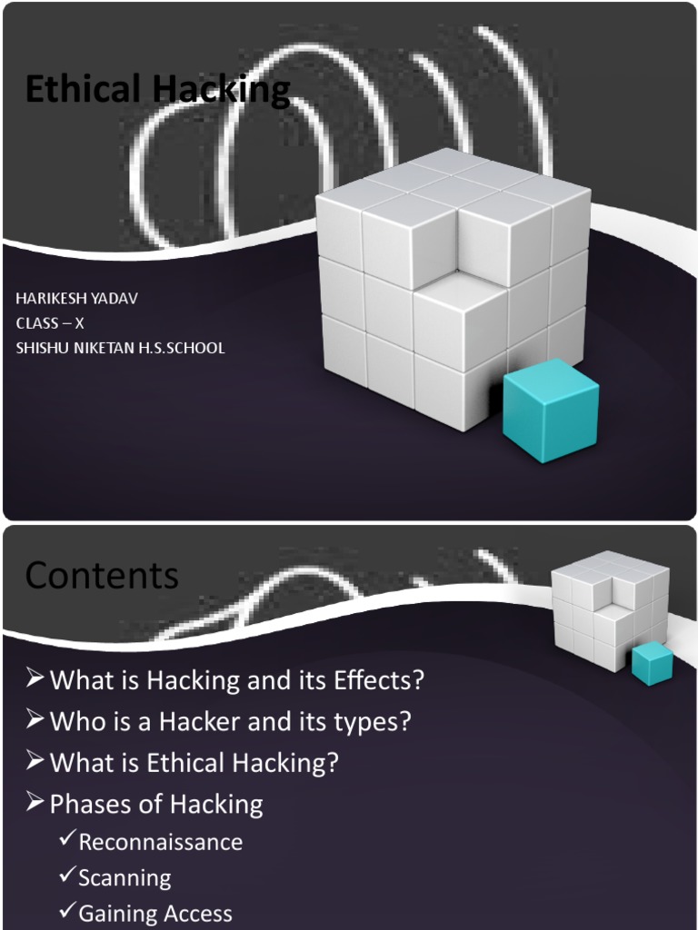 Understanding Ethical Hacking Basics | PDF | Security Hacker | White ...