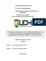 El impacto social del delito de corrupción de funcionarios públicos