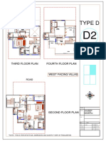 Third and Fourth Floor Plans of Large Residential Building