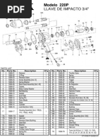 Llave de Impacto 3/4": Modelo 220P