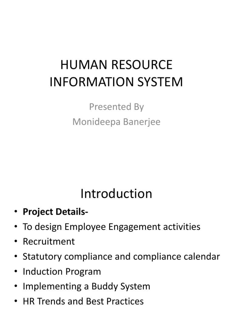Human Resource Information System | PDF | Business | Computing