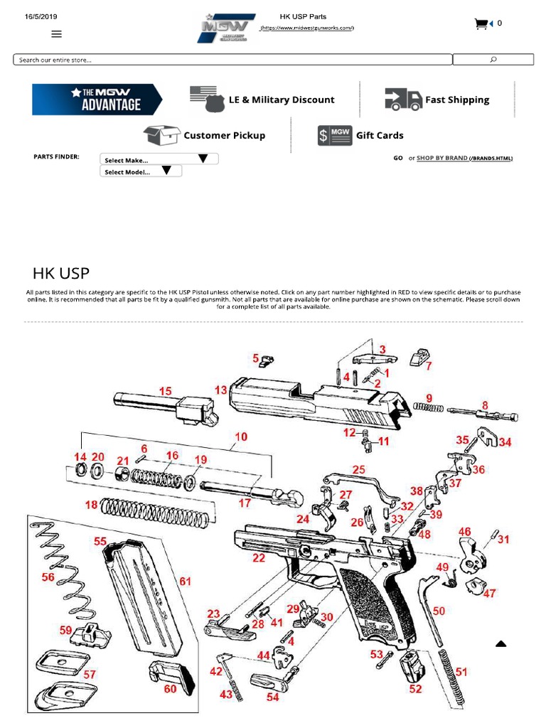 Despiece HK Usp | PDF