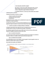 Relación entre demanda, beneficio marginal y excedente del consumidor