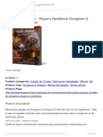 Manual Del Jugador Player's Handbook Dungeons & Dragons (Castellano)