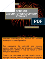 V - Osnovna Laboratorijska Oprema I Tehnike