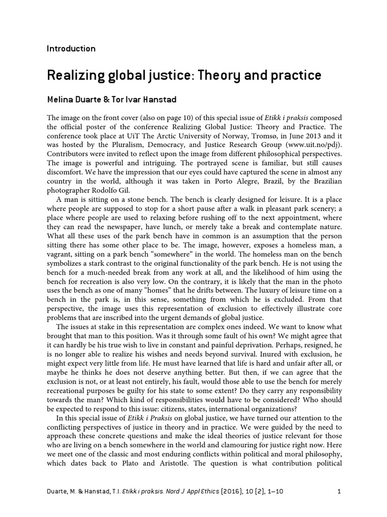 Realizing Global Justice PDF Justice Crime & Violence