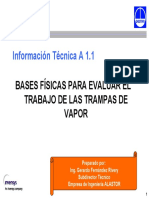 Bases físicas para evaluar el trabajo de las trampas de vapor