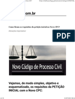 Requisitos Da Petição Inicial NCPC