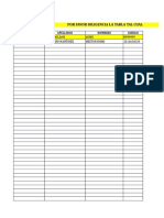 Tabla Inscripción A Examenes de Suficiencia