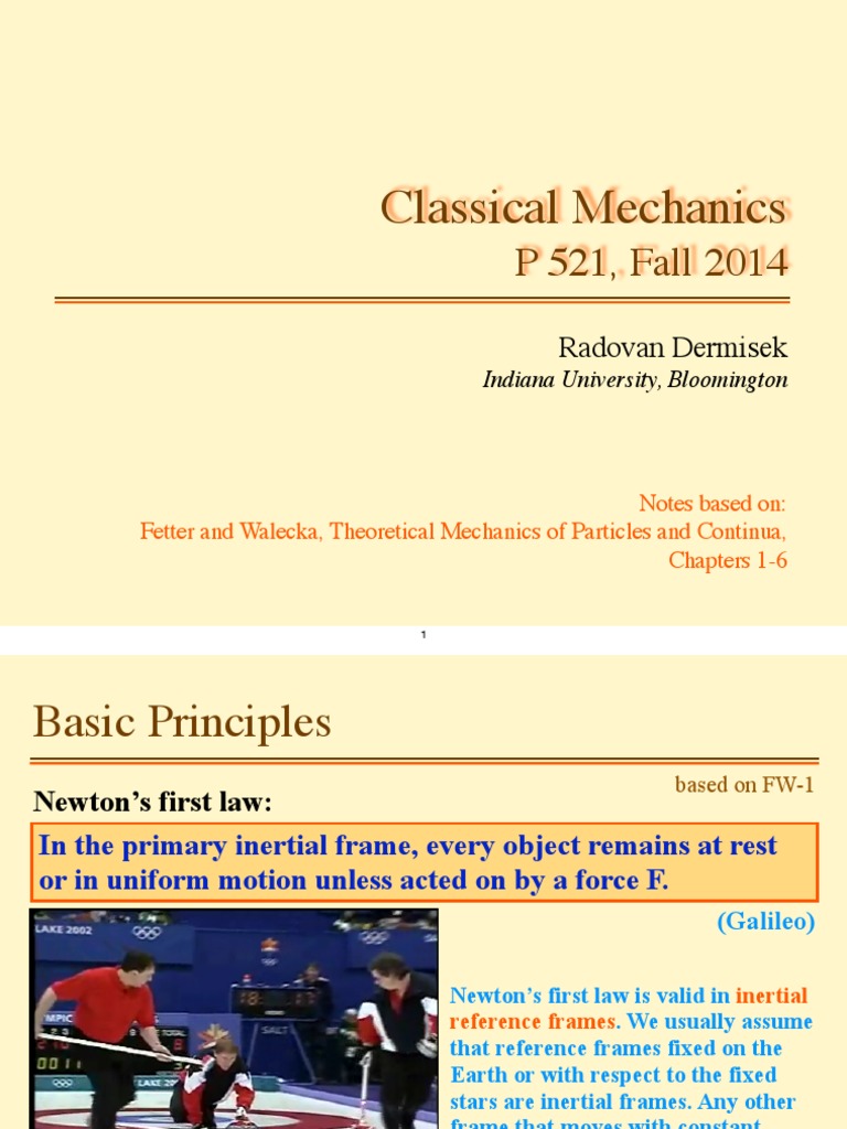 Classical Mechanics Overview | PDF | Newton's Laws Of Motion | Force