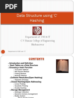 Data Structure Using 'C' Hashing: Department of CSE & IT C.V. Raman College of Engineering Bhubaneswar