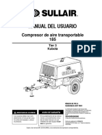 Compresor Sullair 185 Kubota PDF