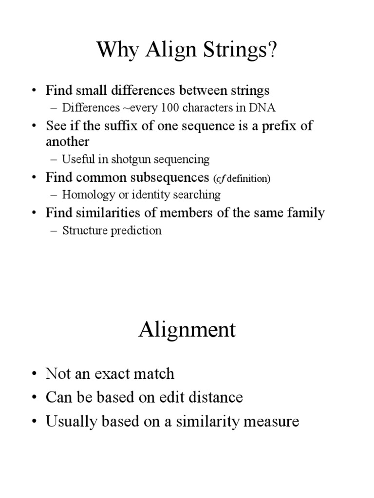 DNA Alignment | PDF | Sequence Alignment | Dynamic Programming