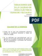 Perturbaciones en La Calidad de La Energía Diapositivas