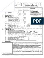 Structural Design Criteria Form 2009