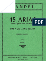 45 Handel Arias, Vol. 1 (Low)