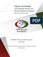 República de Panamá: Empresa de Transmisión Eléctrica, S.A. Dirección Del Centro Nacional de Despacho