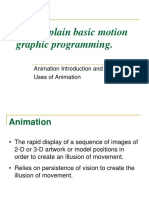 3.02 Explain Basic Motion Graphic Programming.: Animation Introduction and Uses of Animation