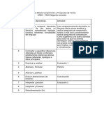 planificación producción de textos