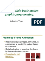 3.02 Explain Basic Motion Graphic Programming.: Animation Types