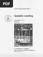 Geodetic Leveling: Manual NOS NGS 3