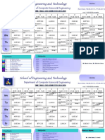 CSE III A Timetable for Odd Semester 2019-2020