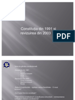 Constitutia Din 1991 Si Revizuirea Din 2003