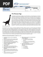 The Dinosaur Saga: 2018-2019 Reading 1 Language Arts Baccalaureate B