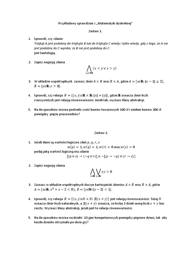 Matematyka Dyskretna Pdf