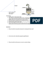 Week6 Water Filtration Worksheet and Key