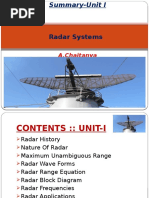 Radar systems-UNIT I