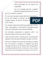 Uno de Los Típicos Personajes de Los Barrios de Santiago Era El Organillero