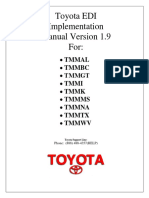Toyota EDI Master Implementation Manual Ver 1+9+working+version