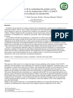 Articulo Empirico Sobre Impacto de La Contaminacion Acustica Sobre Los Estudiantes de La Upeu y Uancv