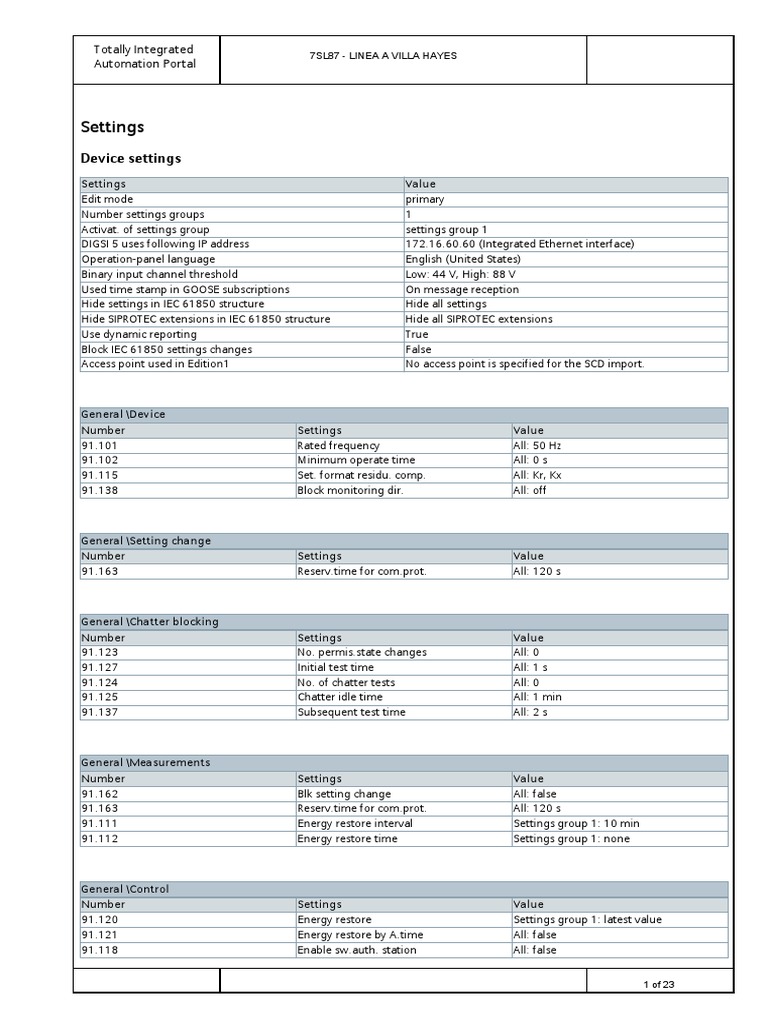 Integrated Automation Portal Settings | PDF | Electricity | Electrical ...