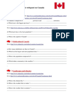 Canada Webquest PDF