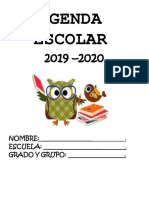 Agenda Escolar 2019-2020