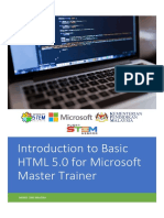 MT-Introduction to HTML 5.0