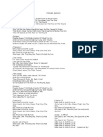 Billie Jean Lyrics NY PDF