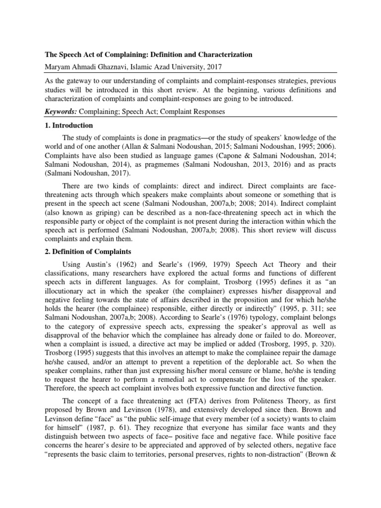 Understanding Complaints and Responses | PDF | Cybernetics ...
