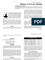 History of Tawara Mining: Report Produced By: Cristian Andres Salamanca Arevalo