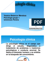Psicologia Clinica 1