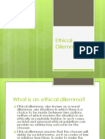 Understanding Ethical Dilemmas: Personal, Societal and Professional Examples