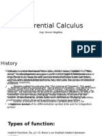 Differential Calculus: Engr. Denver Magtibay