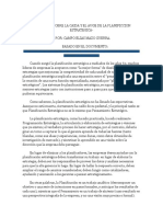 Ensayo Sobre La Caida y El Auge de La Planificcion Estrategica