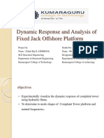 Dynamic Response and Analysis of Complaint Tower Offshore
