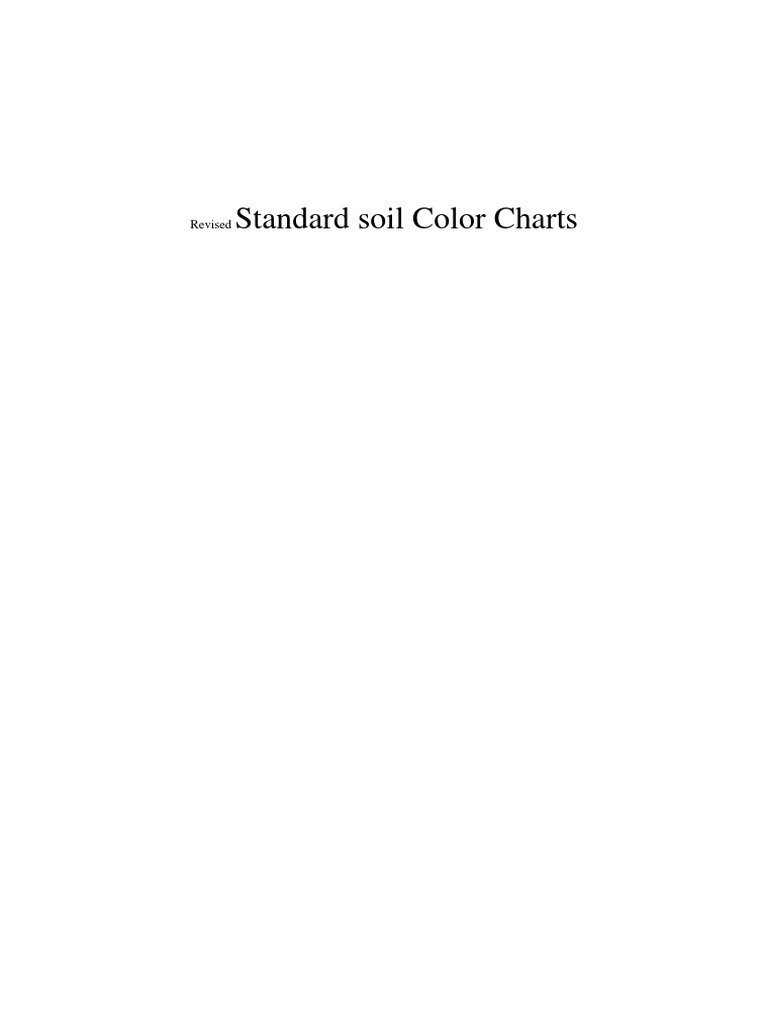 Revised Standard Soil Color Charts PDF | PDF | Computer Graphics | Qualia