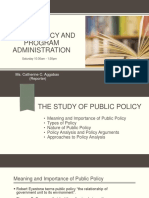 2019 Public Policy and Program Administration